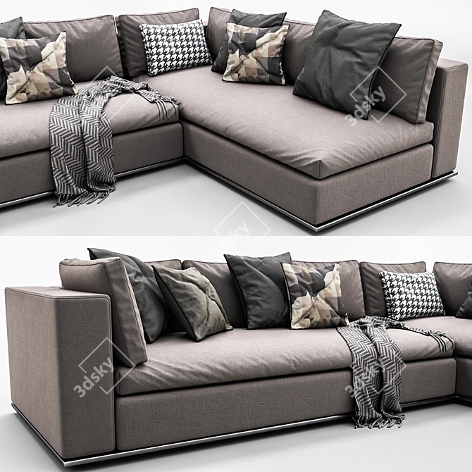 Minimalistic Hamilton Sofa Set 3D model image 2