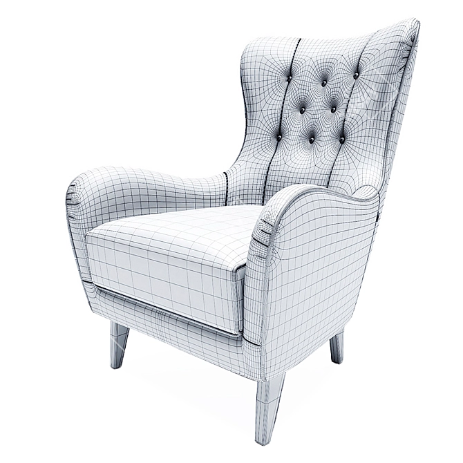 Montreal Deluxe Accent Chair 3D model image 3