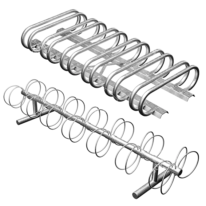 Sturdy Commercial Bike Rack for Multiple Bicycles 3D model image 2