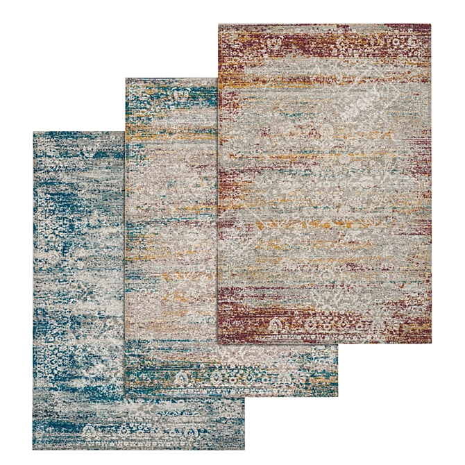 Premium Carpet Set: High-Quality Textures, Multiple Variants 3D model image 1