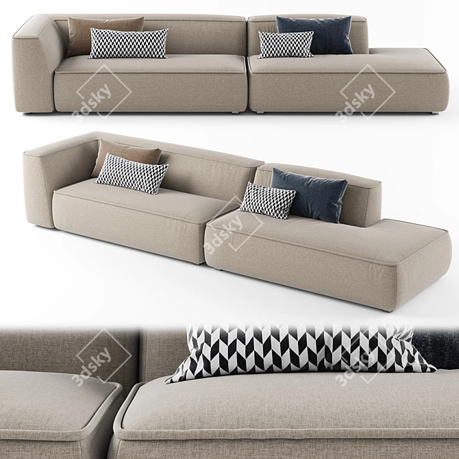 Lema CLOUD Modern Sectional Sofa 3D model image 1