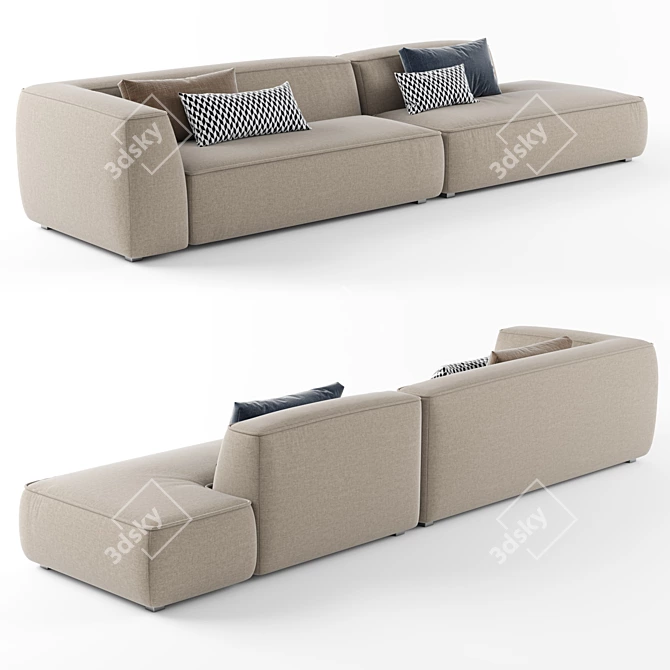 Lema CLOUD Modern Sectional Sofa 3D model image 2