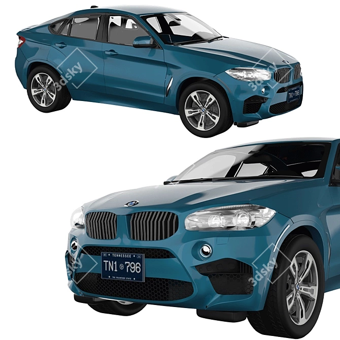 Sleek 2014 BMW X6 Edition 3D model image 1