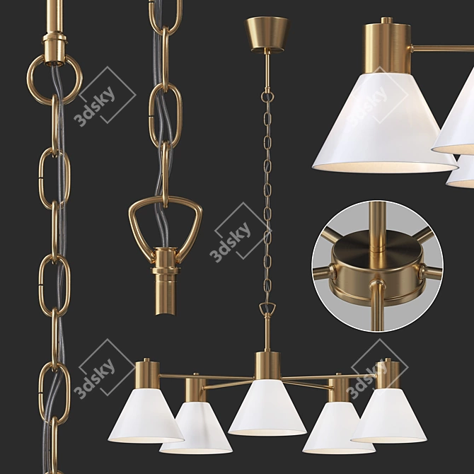 Sleek Flugbo Lamp by Ikea 3D model image 1