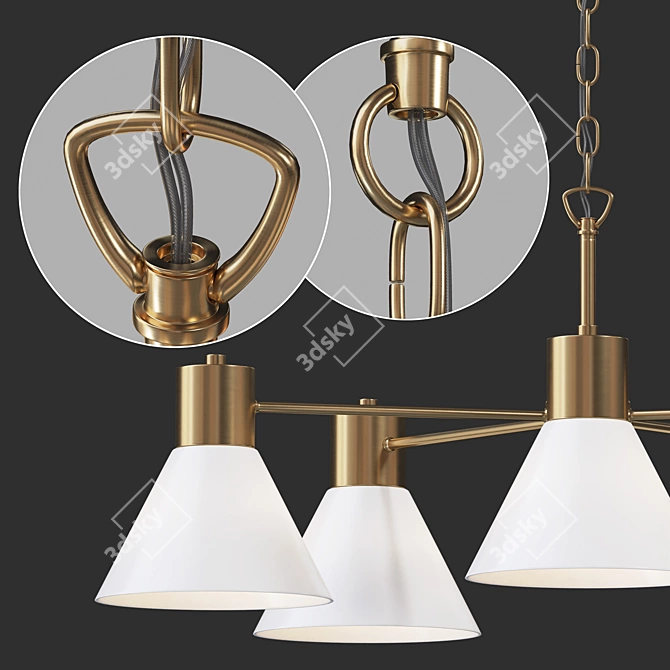 Sleek Flugbo Lamp by Ikea 3D model image 2