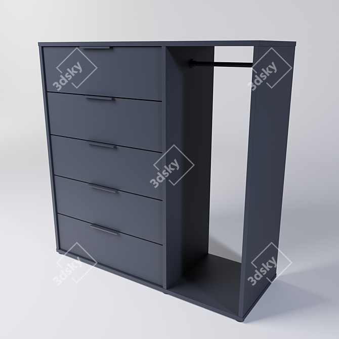 Nordmela Ikea - Stylish and Spacious Shelving Unit 3D model image 1