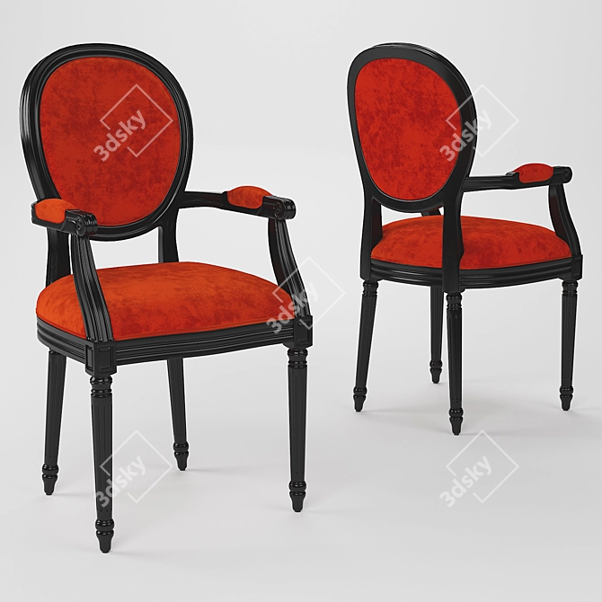 French Style Dining Chair 2013 3D model image 1