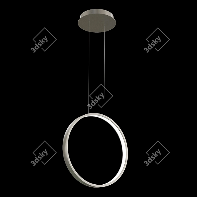 Modern LED Ring Chandelier - Stylish Lighting for Modern, Hightech interiors 3D model image 1