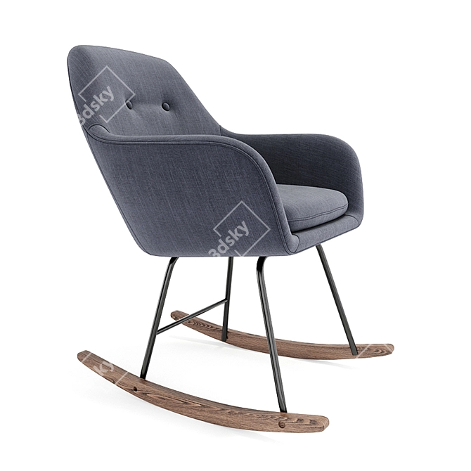 Nebel Rocker: Minimalistic Elegance 3D model image 3