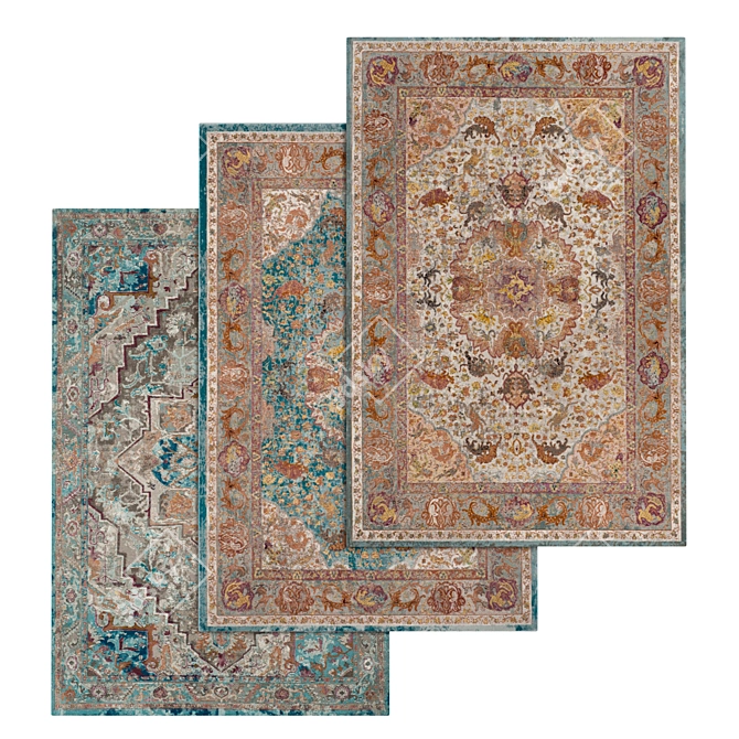 Luxury Carpet Set 3D model image 1