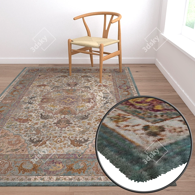 Luxury Carpet Set 3D model image 2