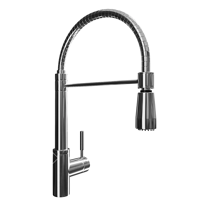 Modern Ferro Teramo Chrome Faucet 3D model image 2