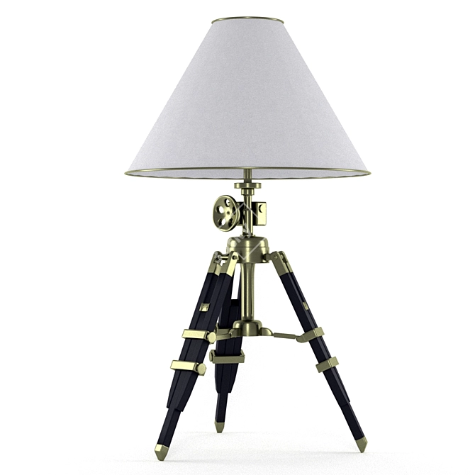 Elegant Ivanhoe Table Lamp 3D model image 1