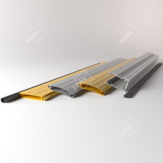 Versatile Roller Shutter for Windows & Doors 3D model image 2