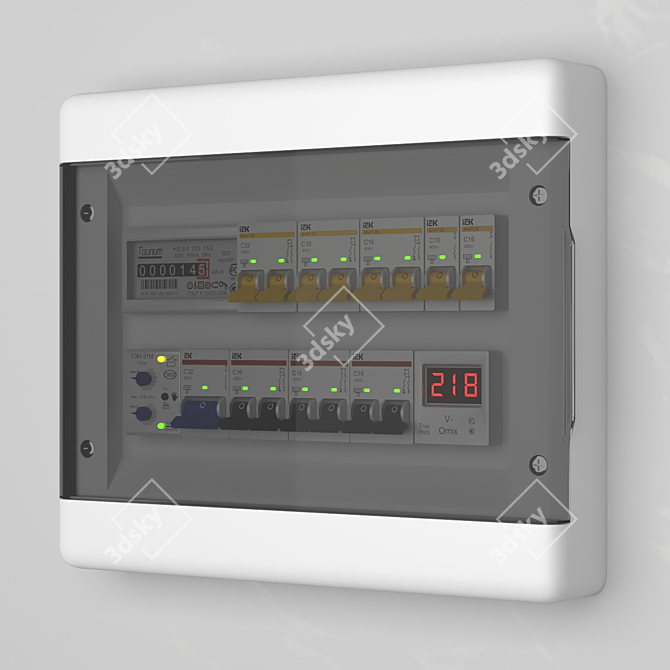 Modular Distribution Board 3D model image 1