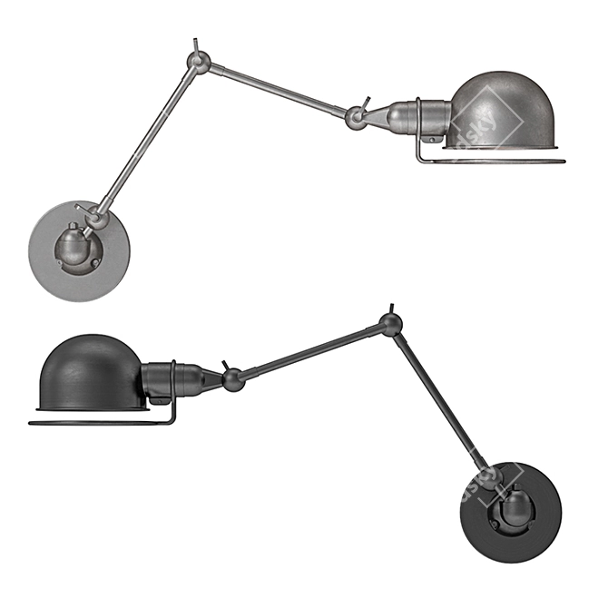 RH Atelier Swing-Arm Sconce: Realistic Model with V-Ray Materials (MAX/FBX) 3D model image 2