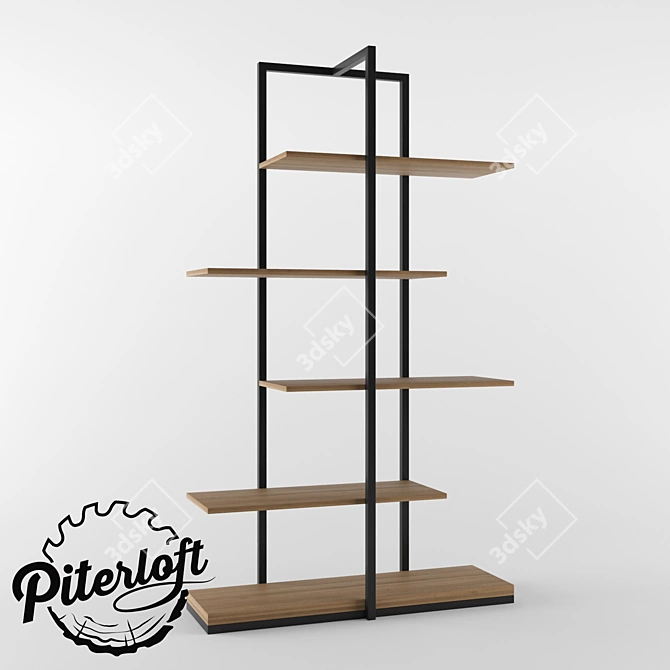 Industrial Loft "Lazurit" Rack 3D model image 1