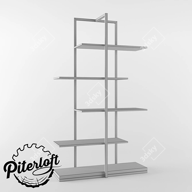 Industrial Loft "Lazurit" Rack 3D model image 2