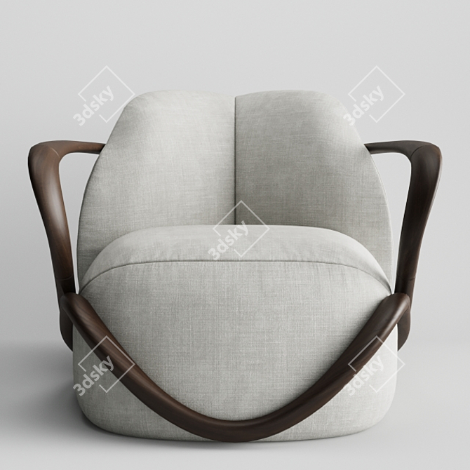 Giorgetti Portland Hug Armchair 3D model image 1