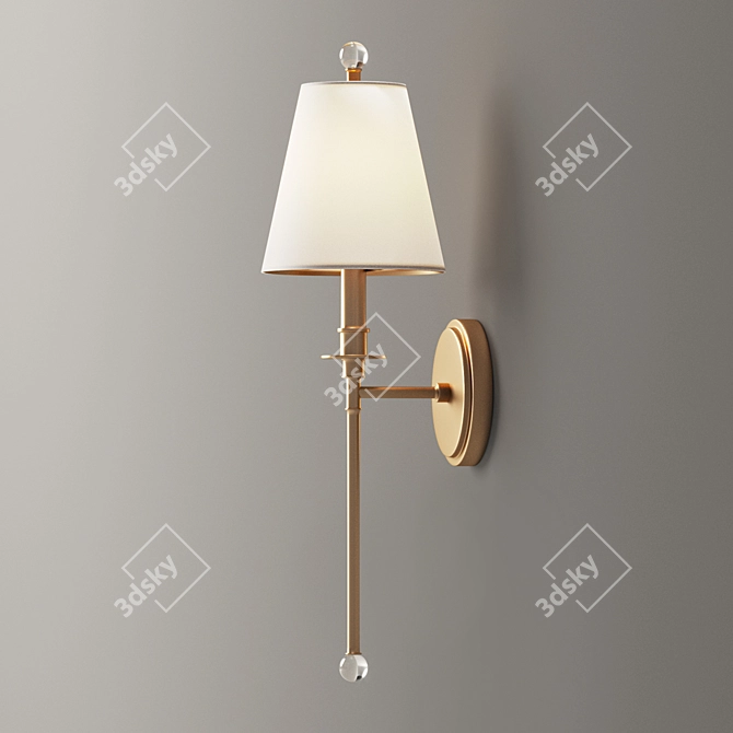 Elegant Bar Sconce 3D model image 2