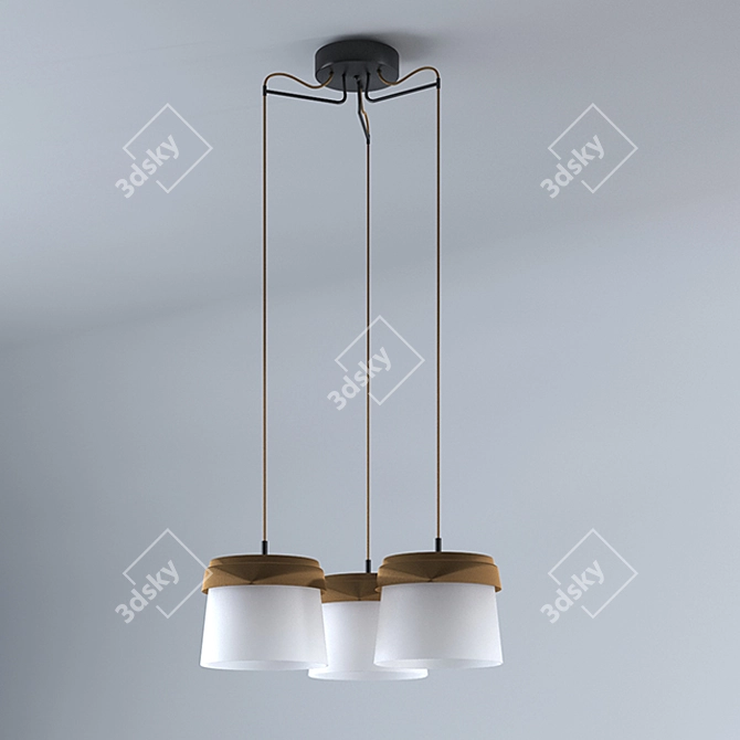 Elegant VIOKEF Morgan Pendant 3D model image 1