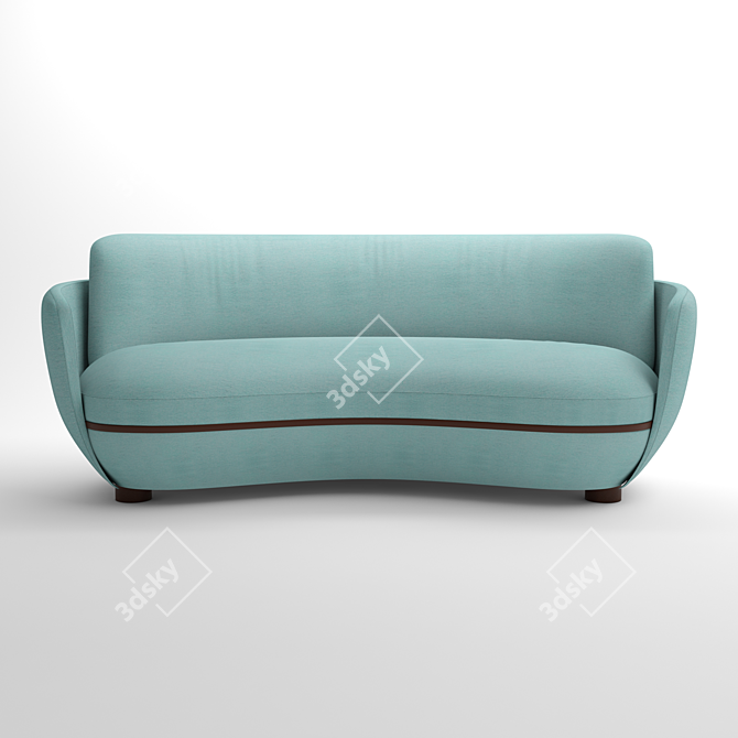 Wittmann Miles: Sleek and Stylish Sofa 3D model image 1