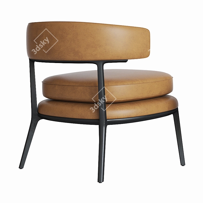 Luxury Caratos Maxalto Armchair: Elegant Design & Superior Comfort 3D model image 3