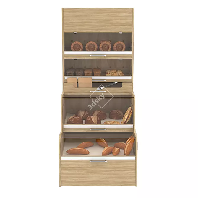 Turkish Delights: Authentic Bakery Stand 3D model image 2