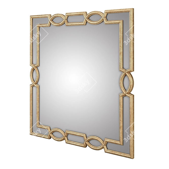 Elegant Grace Mirror: Handcrafted Romano Home 3D model image 2