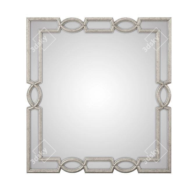 Elegant Grace Mirror: Handcrafted Romano Home 3D model image 3