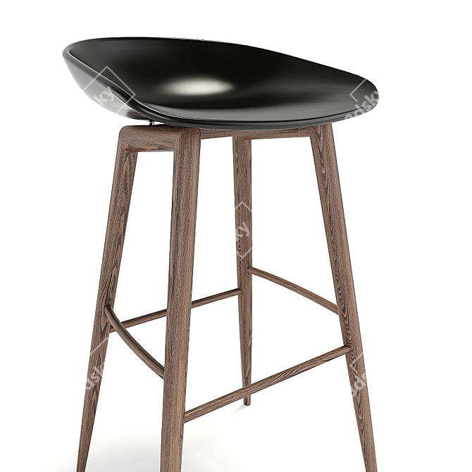 Sleek Stool - Modern Design 3D model image 2