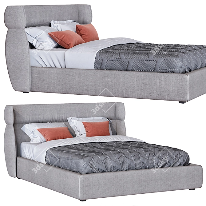 Alf Dafre Oregon Bed: Stylish and Contemporary 3D model image 2