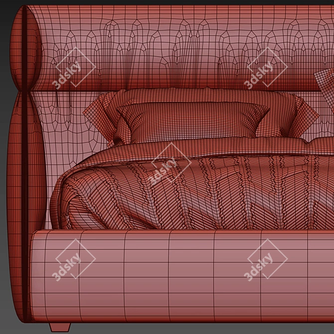 Alf Dafre Oregon Bed: Stylish and Contemporary 3D model image 3