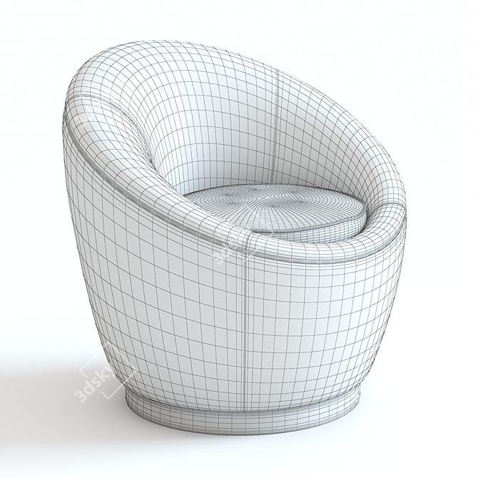 Bailey Armchair: Stylish, Detailed, 3D Model 3D model image 2