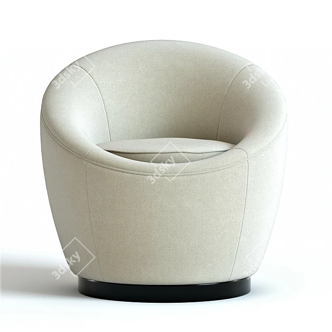 Bailey Armchair: Stylish, Detailed, 3D Model 3D model image 3