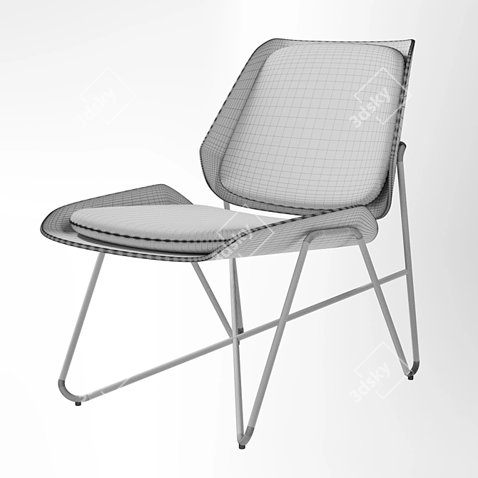 Low Profile AR02 Chair 3D model image 3
