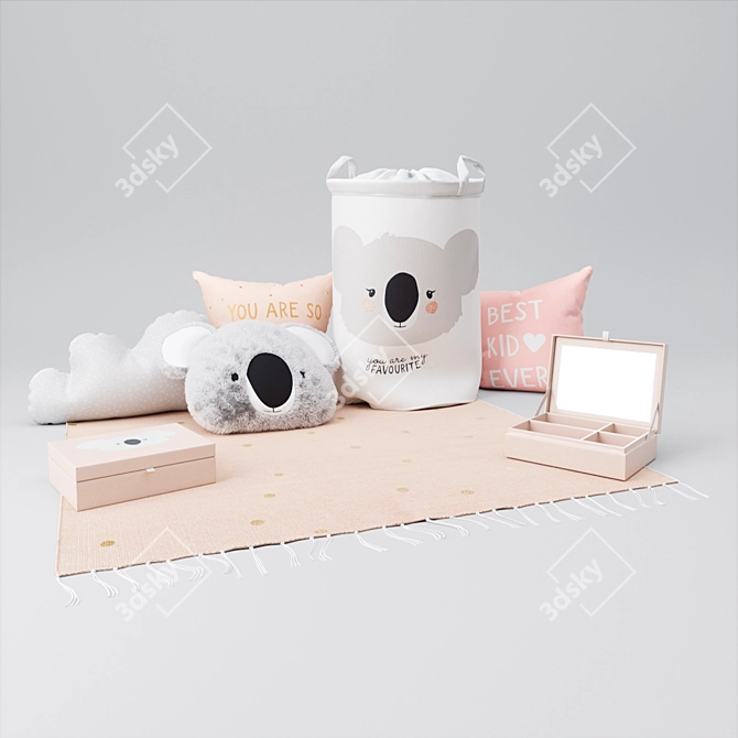 H&M Cozy Nursery Decor 3D model image 1