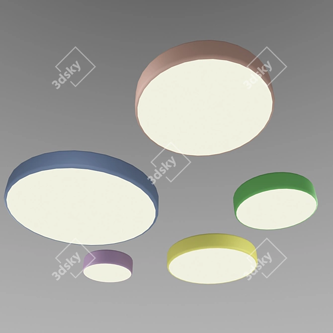 Modern Disc Color D40 10.140 3D model image 1