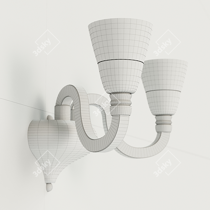 Title: Rainbow Rotenburg Sconce 3D model image 3