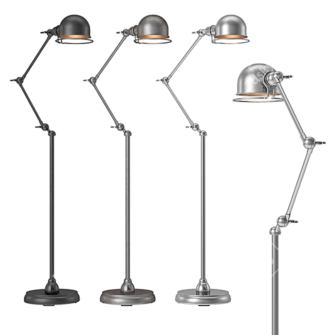  RH Atelier Task Floor Lamp: Modern Elegance for Any Space 3D model image 1