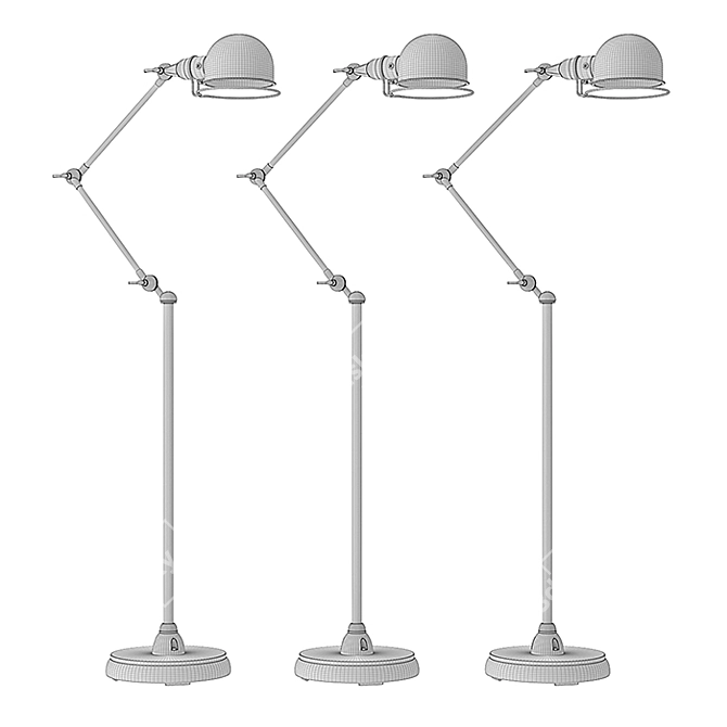  RH Atelier Task Floor Lamp: Modern Elegance for Any Space 3D model image 3