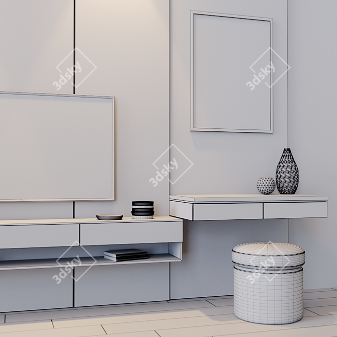 70" TV Set | Full HD Resolution 3D model image 3