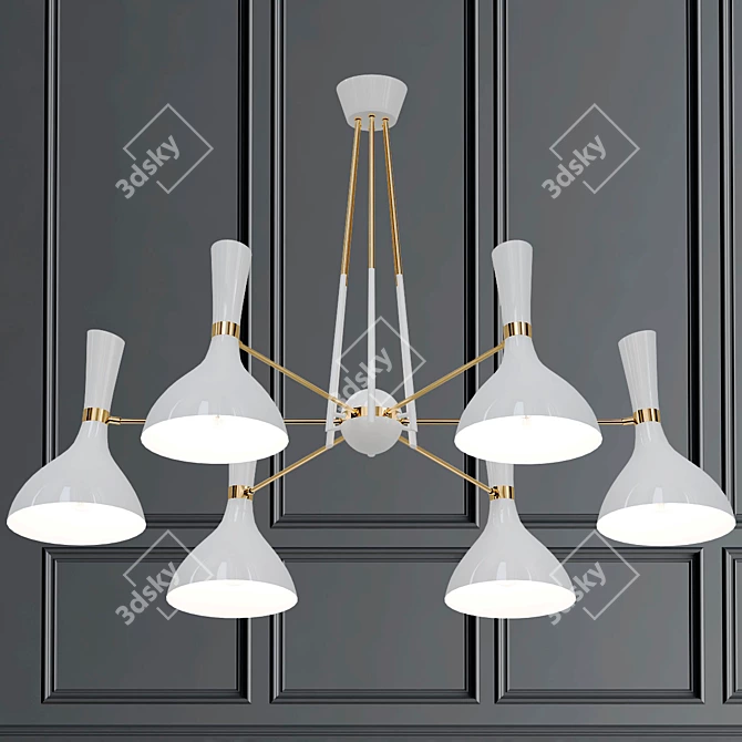 Modern Helsinki Pendant Light 3D model image 1