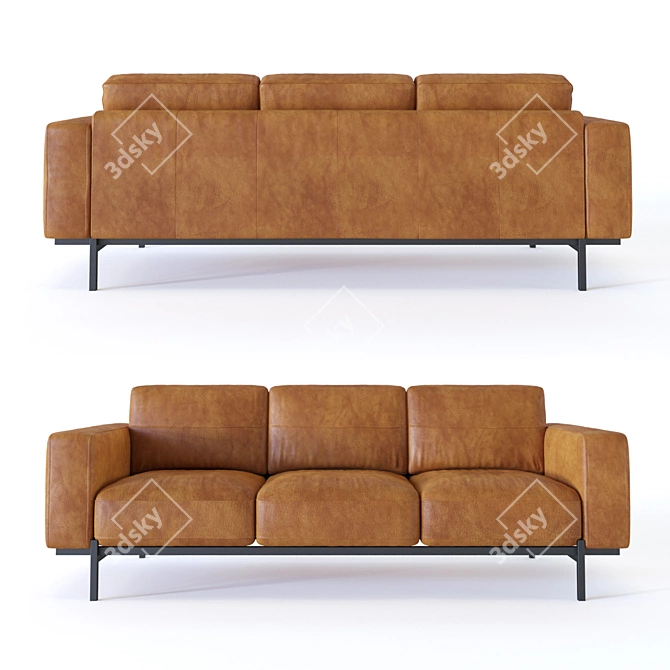 Modern Jarrod Sofa: Sleek Design for Comfort 3D model image 2