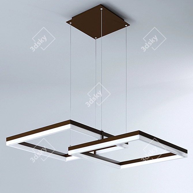 VIOKEF Linus Brown Pendant Light 3D model image 1