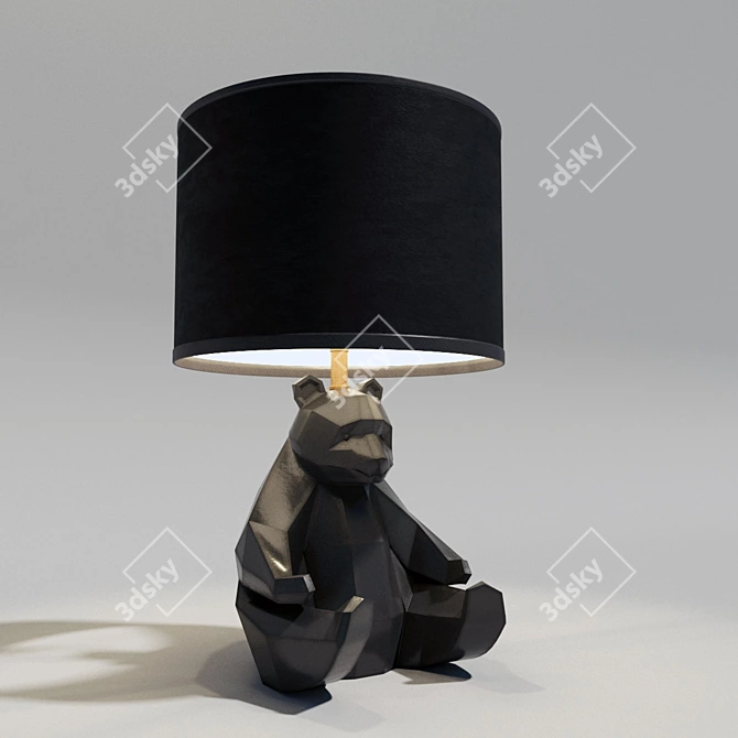 Panda Playful Table Lamp 3D model image 1