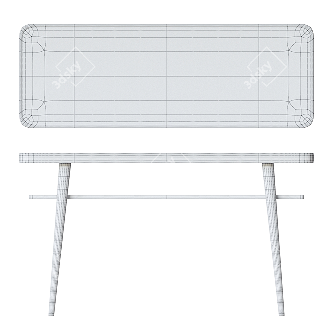 Modern Chantal Console: Stylish and Functional 3D model image 3