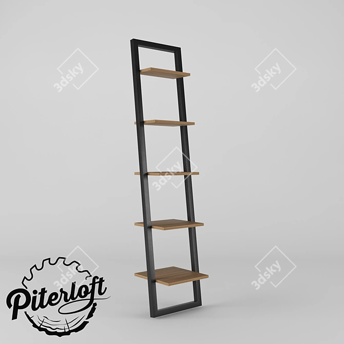 Industrial Lift Rack: Loft-style Storage Solution 3D model image 1