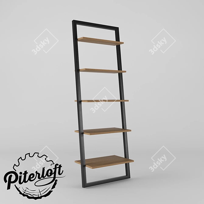 Loft-Style Rack "Lift-B": Stylish, Customizable, and Functional 3D model image 1