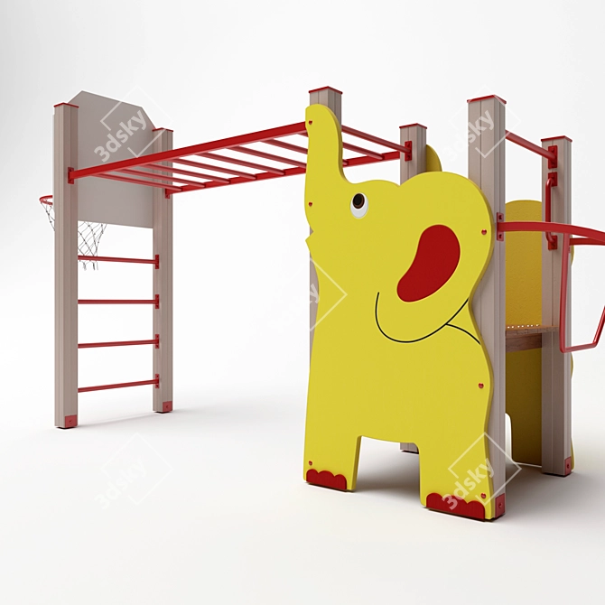 Safari Adventure Jungle Gym 3D model image 2